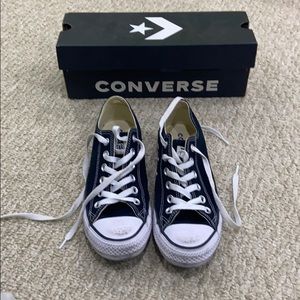Black Converse Low Top Size 7.5